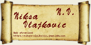 Nikša Vlajković vizit kartica